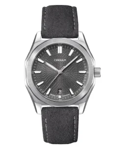 Circula Watches Facet 38 Anthracite Suede Strap