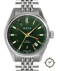 KNIS Kyoto Classic GMT Automatic Green Rice Beads Bracelet (KN008-GRRC)