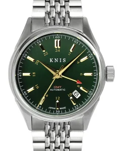 KNIS Kyoto Classic GMT Automatic Green Rice Beads Bracelet (KN008-GRRC)