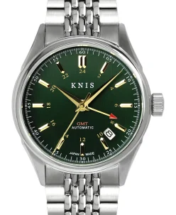KNIS Kyoto Classic GMT Automatic Green Rice Beads Bracelet (KN008-GRRC)