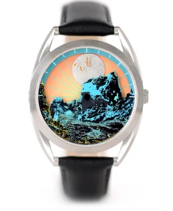 Mr Jones Watches Silver Moon Over Cuillin Skye
