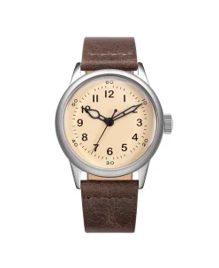 Praesidus Tom Rice White Canvas Brown Leather