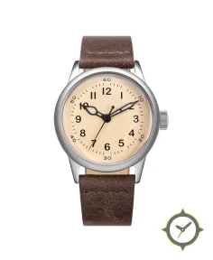 Praesidus Tom Rice White Canvas Brown Leather