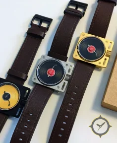 Vinyl Record Automatic Watch