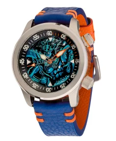 Ocean Crawler Neptune Mythic 2023 Blue Strap/Orange Case Ring