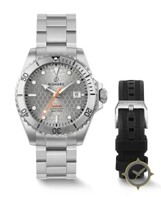 Boderry SEATURTLE.OCEAN(TITANIUM) Automatic Titanium Diver Watch Titanium Gray/Ti-bracelet