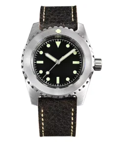 San Martin SN029-G-2 Leather Strap Without Logo Miyota 8215