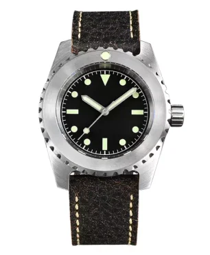 San Martin SN029-G-2 Leather Strap Without Logo Miyota 8215