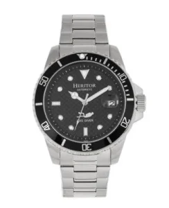 Heritor Watches Heritor Automatic Lucius Men's Watch w/Date Bracelet Silver/Black