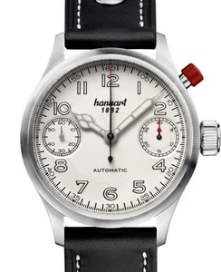 Hanhart PIONEER MonoScope silver, smooth bezel