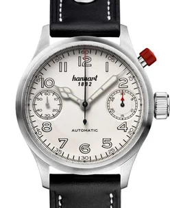 Hanhart PIONEER MonoScope silver, smooth bezel