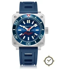 Aquatico Steel Man Blue Dial Ceramic Bezel Watch (SWISS MADE Sellita sw200-1)