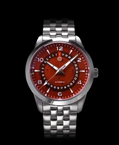 MMI Watches NOR-LIGHT: "ORANGE DATE SAPPHIRE DIAL" MODEL NL-06