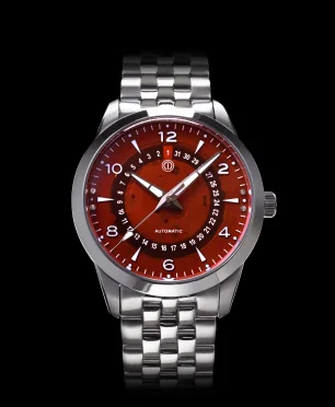 MMI Watches NOR-LIGHT: "ORANGE DATE SAPPHIRE DIAL" MODEL NL-06