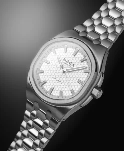 Naga Time Co. NAGA Spire 39 Silver White