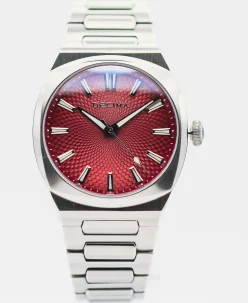 Decima Watches Gatekeeper Maroon Red