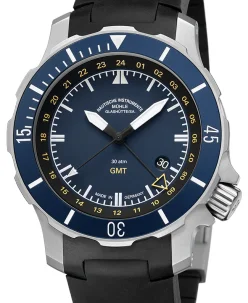 Mühle Glashütte Seebataillon GMT with black rubber strap