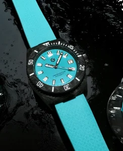 Geylang Watch Co Geylang Lorong 1 - Carbon Mil Sub Turquoise