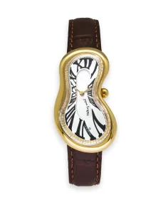 Exaequo Classic Melting Stainless Steel 316L White - PVD Yellow Gold