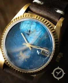 WMT Watches Cabochon – Blue Labradorite Stone Falcon Gold Plating Edition