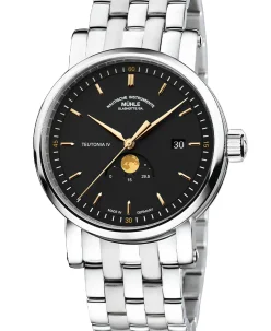 Mühle Glashütte Teutonia IV Moonphase in anthracite with bracelet