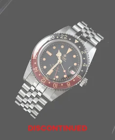 Ixdao Black Vintage GMT 904L Stainless Steel