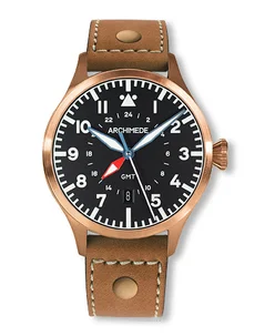 Archimede Pilot 42GMT BRONZE LHB
