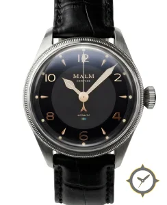 Malm Watches Heritage 39 Black Swiss Automatic