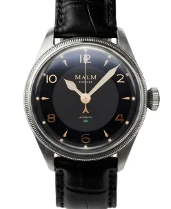 Malm Watches Heritage 39 Black Swiss Automatic