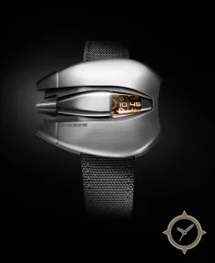 Brown Steel Jumping hour