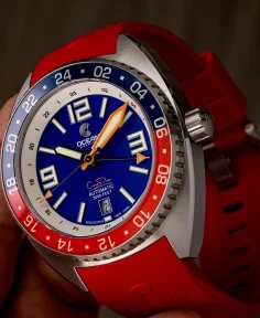 Ocean Crawler Core Diver GMT – Swiss Automatic Red/Blue