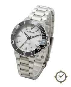 Borealis Caloura 300m Silver White Sunburst Dial No Date