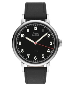 Stowa Partitio Classic black with red seconds hand