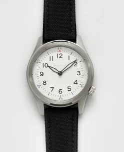 Vario 1945 A-11S Solar Quartz Heron White Field Watch