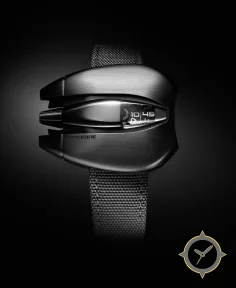 Black Steel Jumping hour