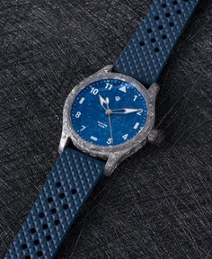 Wicked Watch Co. Anniversary Flieger — Crystalized Ti-P5 & Blue