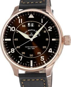 Zeno-Watch Basel Super Oversized Big Date Navigator brown