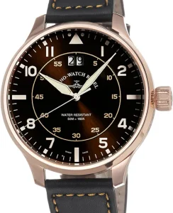 Zeno-Watch Basel Super Oversized Big Date Navigator brown