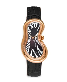 Exaequo Classic Melting Stainless Steel 316L Black - PVD Rose Gold