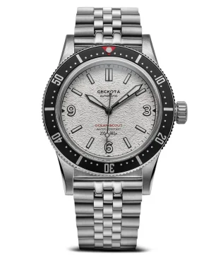 Geckota Ocean-Scout Dive Watch Ice White