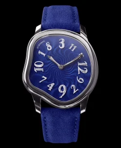 Grandeur USA Strange Quartz Guilloché Enamel – Indigo Blue
