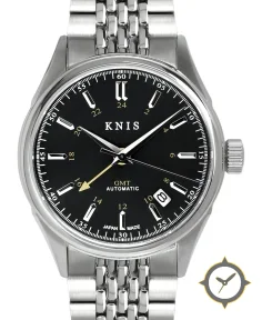 KNIS Kyoto Classic GMT Automatic Silver Rice Beads Bracelet (KN008-SVRC)