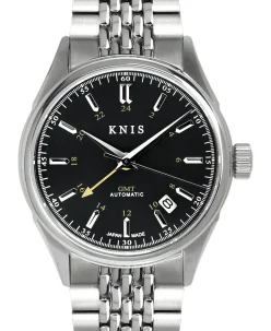 KNIS Kyoto Classic GMT Automatic Silver Rice Beads Bracelet (KN008-SVRC)