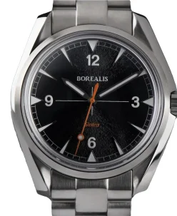 Borealis Sintra Black Sunray dial no date Miyota 90S5 automatic movement version A.A2