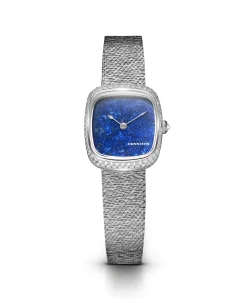 Dennison Mini Lapis Lazuli Diamonds Bark Mesh In Steel