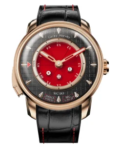 Lucky Harvey Casino Series Red Rose Gold Sic Bo Automaton Watch