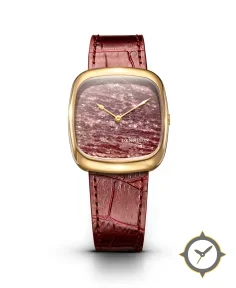 Natural Rubellite Stone In Gold