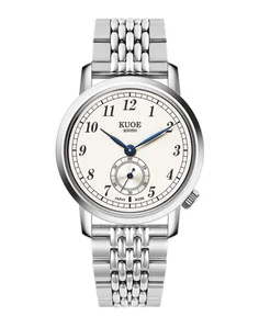 Kuoe OLD SMITH 90-007 Automatic Blued Steel Hands with Stainless Steel Bracelet