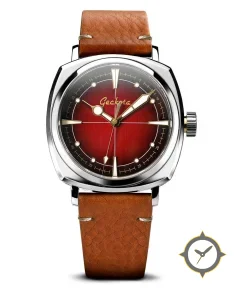 Pioneer Automatic Watch Brushed Red Dial
