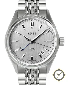 KNIS Kyoto Classic GMT Automatic Silver Rice Beads Bracelet (KN008-SVRC)